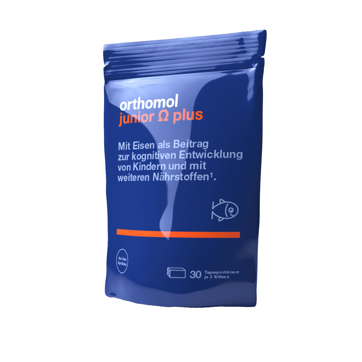 Вітамінно-мінеральний комплекс для дітей (жувальні іриски) Orthomol Junior Omega Plus, 30 днів