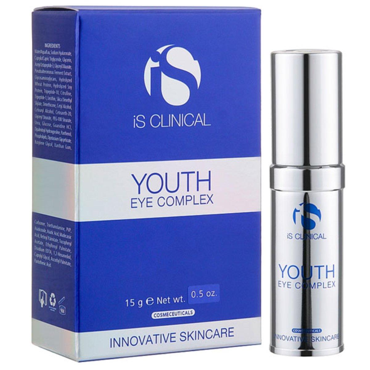 Крем для догляду за шкірою навколо очей з ретинолом iS Clinical Eye Complex, 15 г