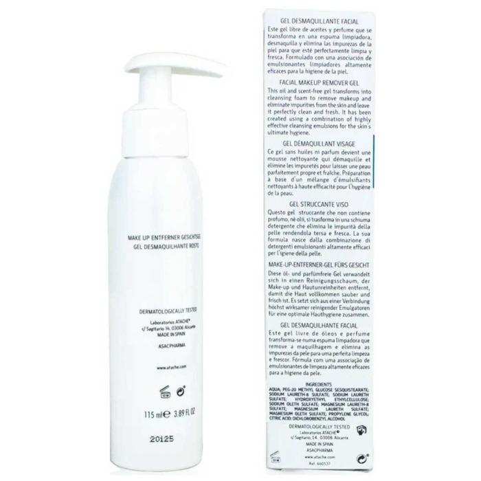 Гель для зняття макіяжу та очищення шкіри ATACHE Essentielle Total Makeup Remover Gel, 115 мл