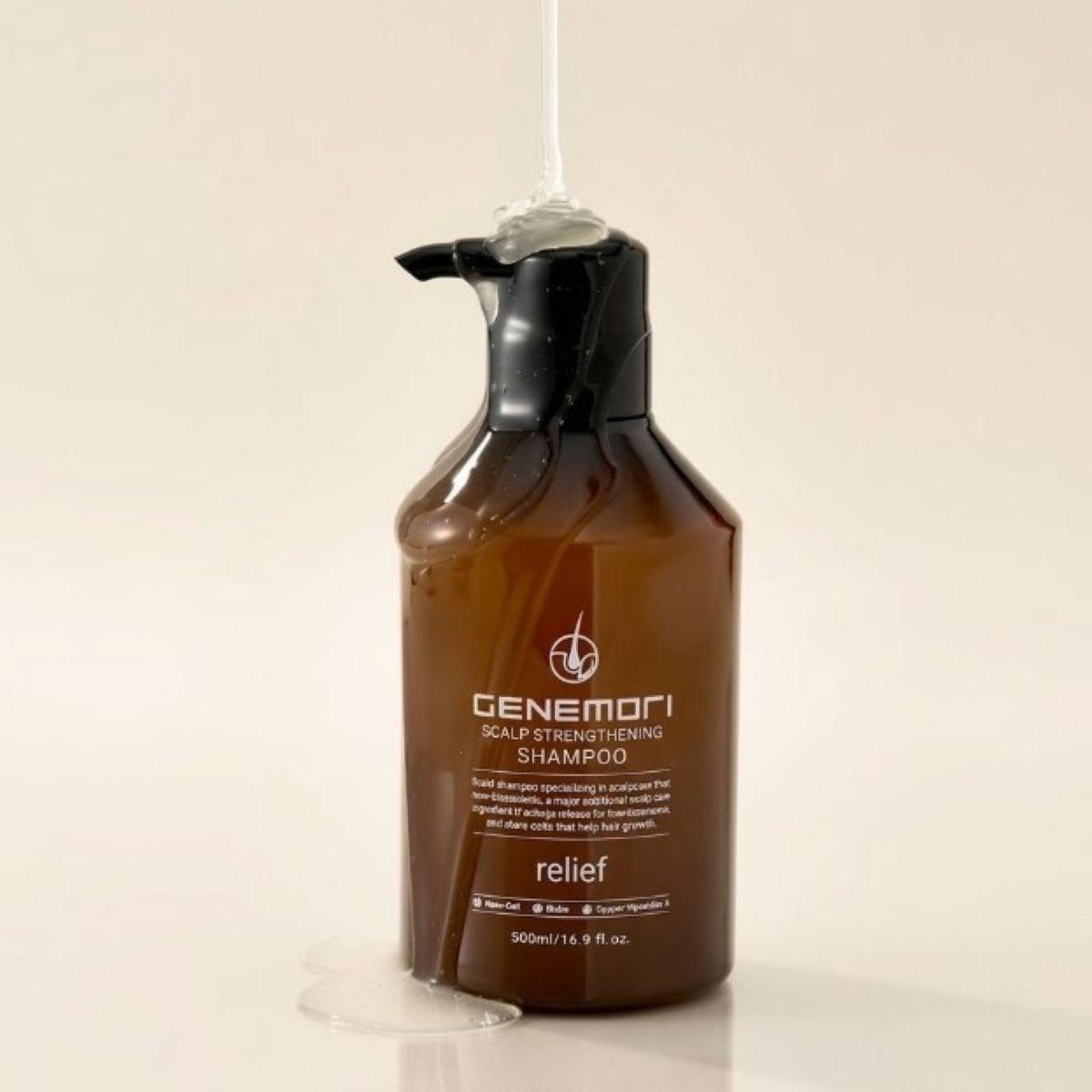 GENEMORI Scalp Strengthening Shampoo Relief - Шампунь для зміцнення шкіри голови, 500 мл