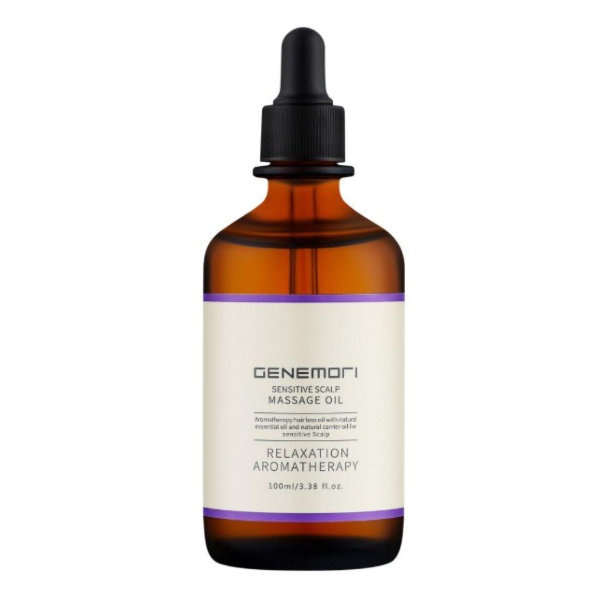 GENEMORI Sensitive Scalp Massage Oil - Релаксаційна аромотерапевтична масажна олія для чутливої ​​шкіри голови, 100 мл
