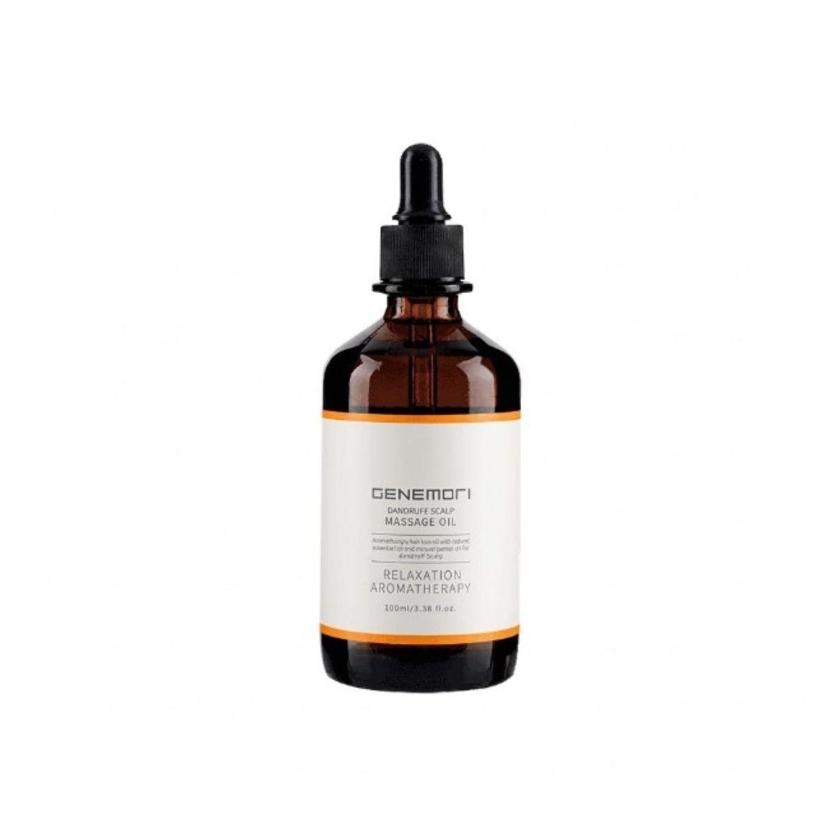 GENEMORI Dandruf Scalp Massage Oil - Релаксаційна ароматерапевтична масажна олія для шкіри голови з лупою, 100 мл