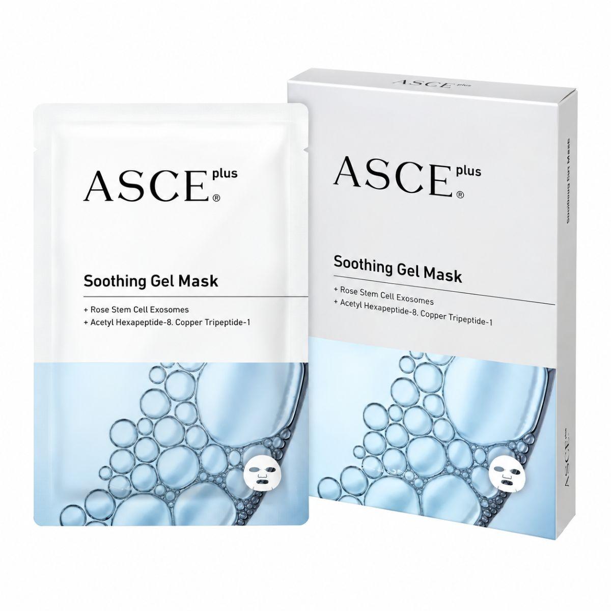 Заспокійлива гелева маска з екзосомами ASCE Plus Soothing Gel Mask, 38 мл, 1 упаковка (3 шт)