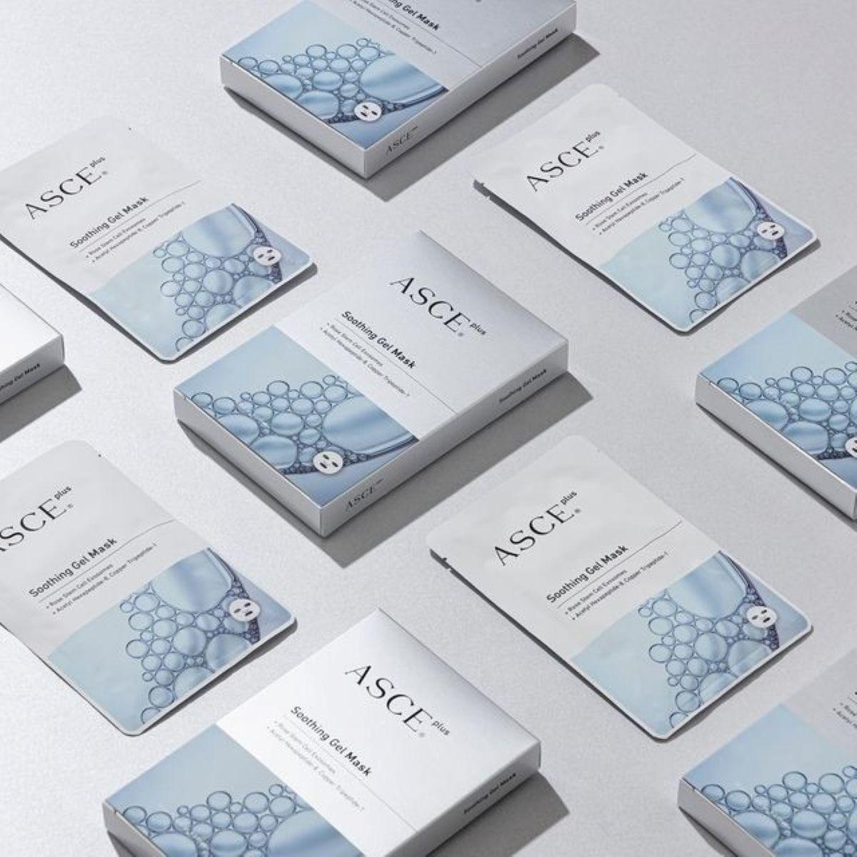 Заспокійлива гелева маска з екзосомами ASCE Plus Soothing Gel Mask, 38 мл, 1 упаковка (3 шт)