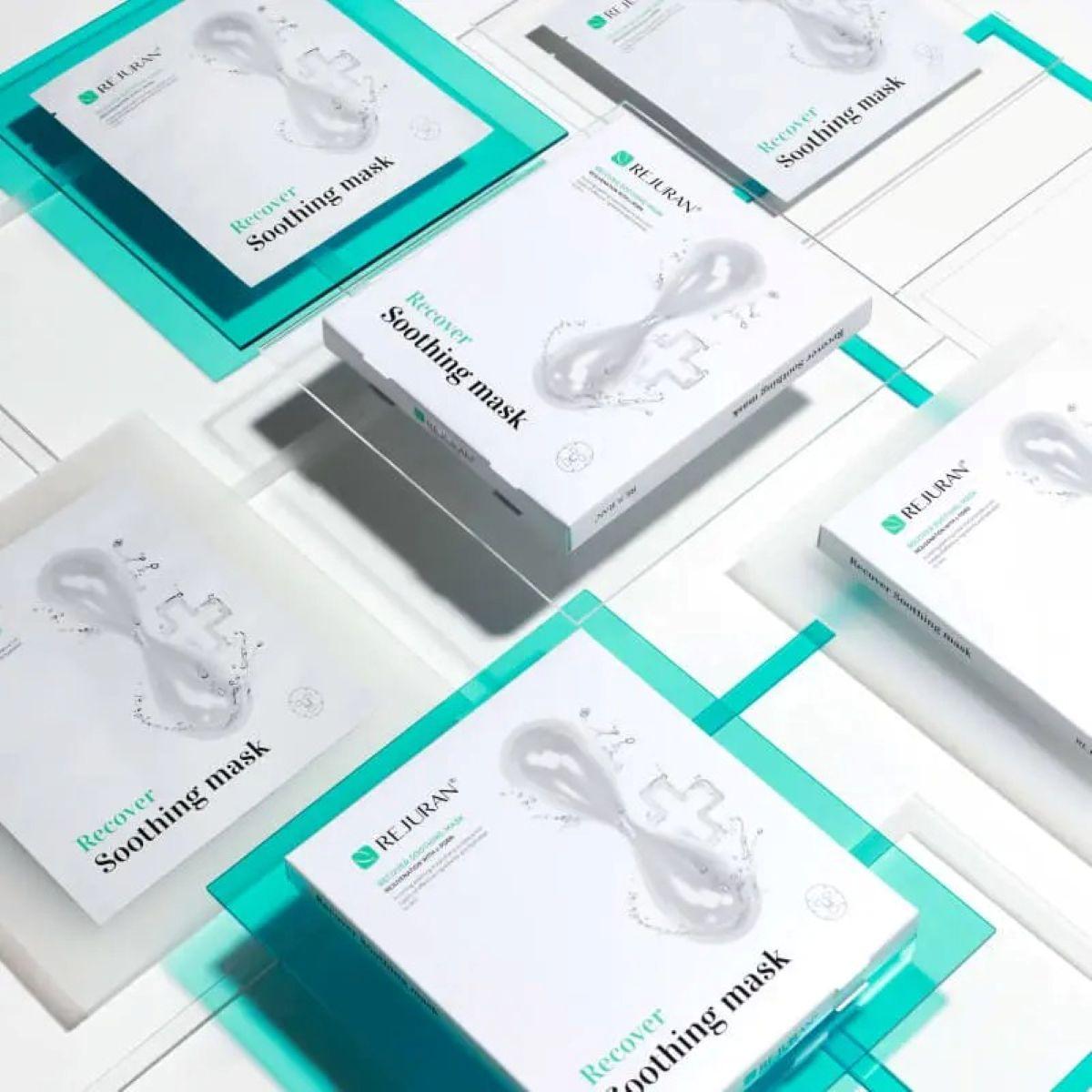 Заспокійлива маска для відновлення шкіри Rejuran Recover Soothing Mask (1 уп / 5 шт)