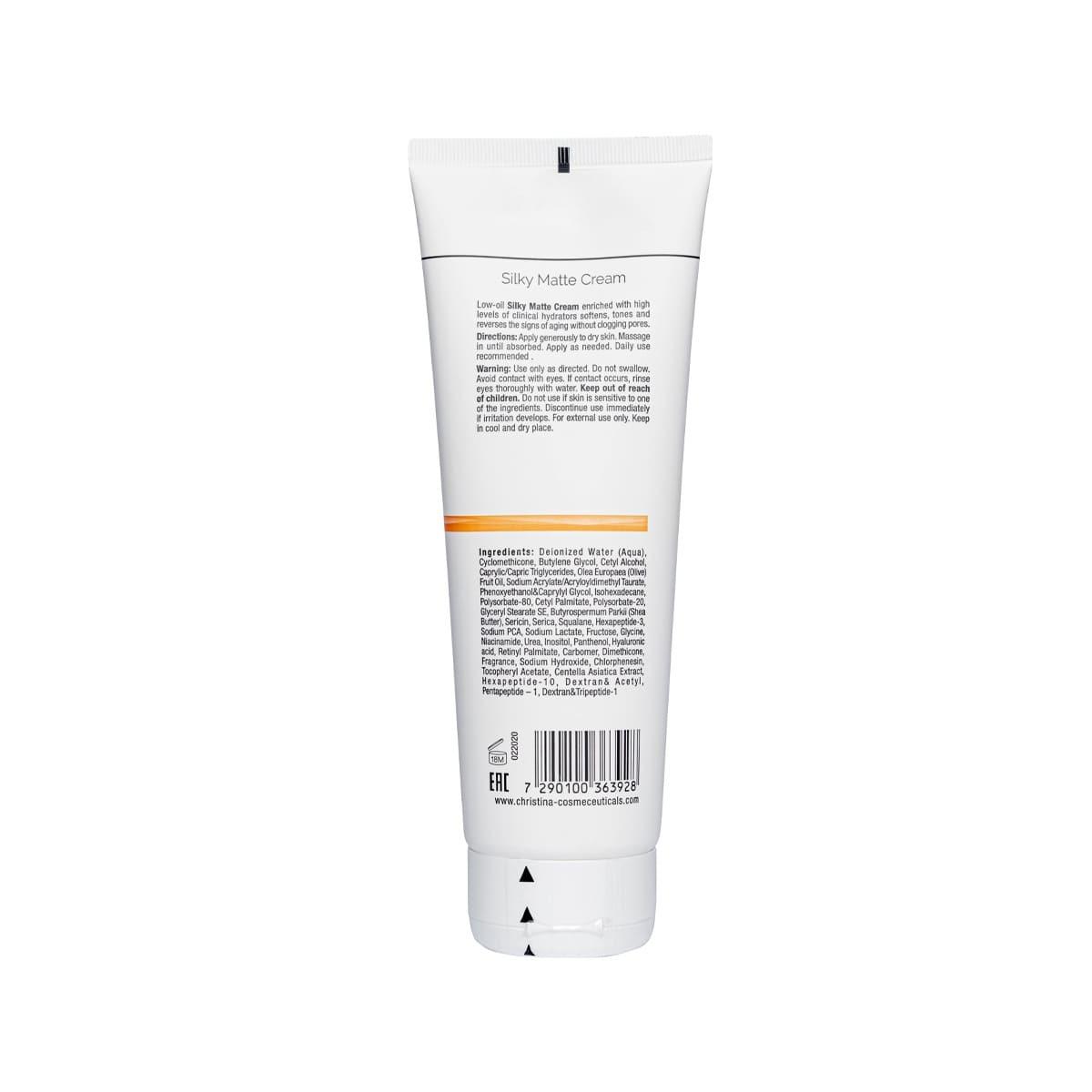 Матувальний крем для тіла Christina Forever Young Body Silky Matte Cream, 250 мл