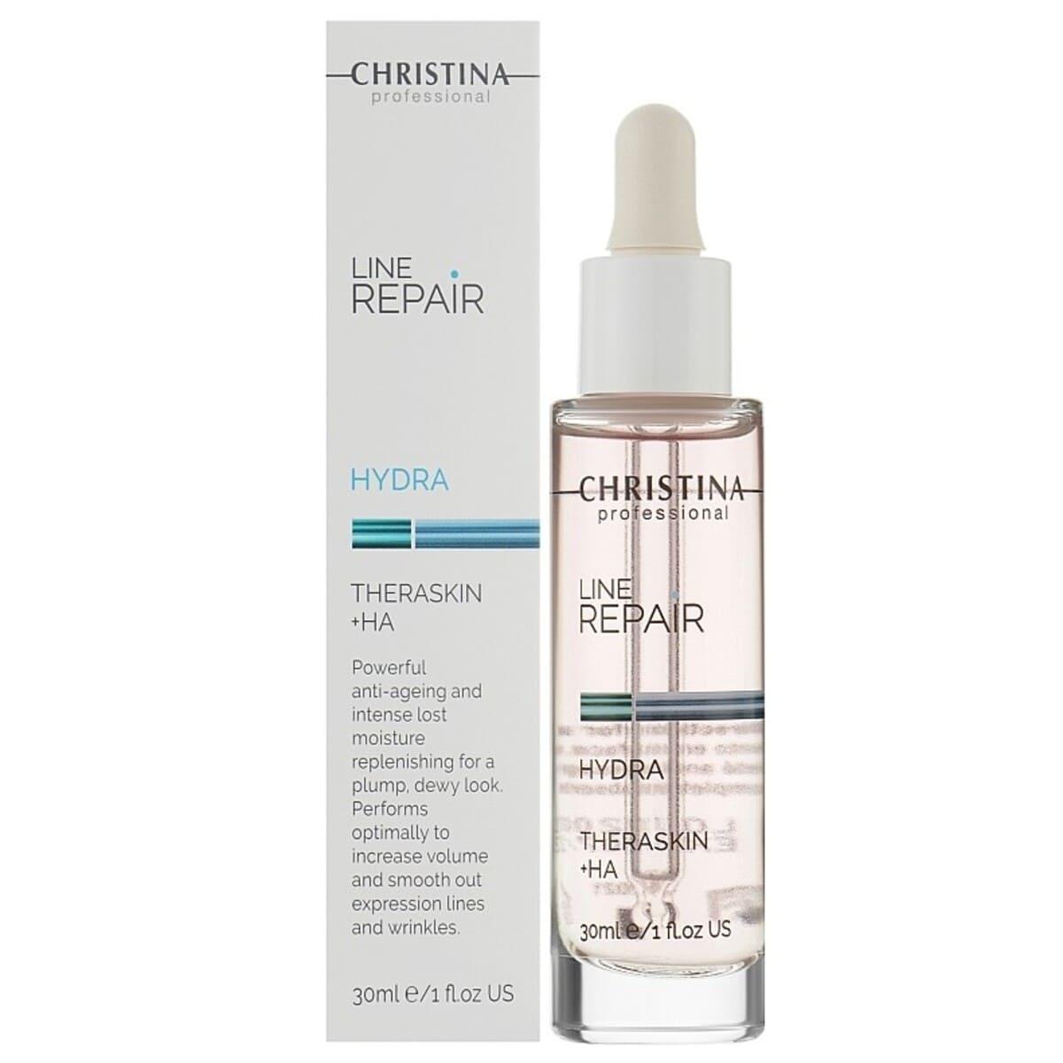 Сироватка для обличчя «Тераскін» + ГК Christina Line Repair Hydra Theraskin+HA, 30 мл