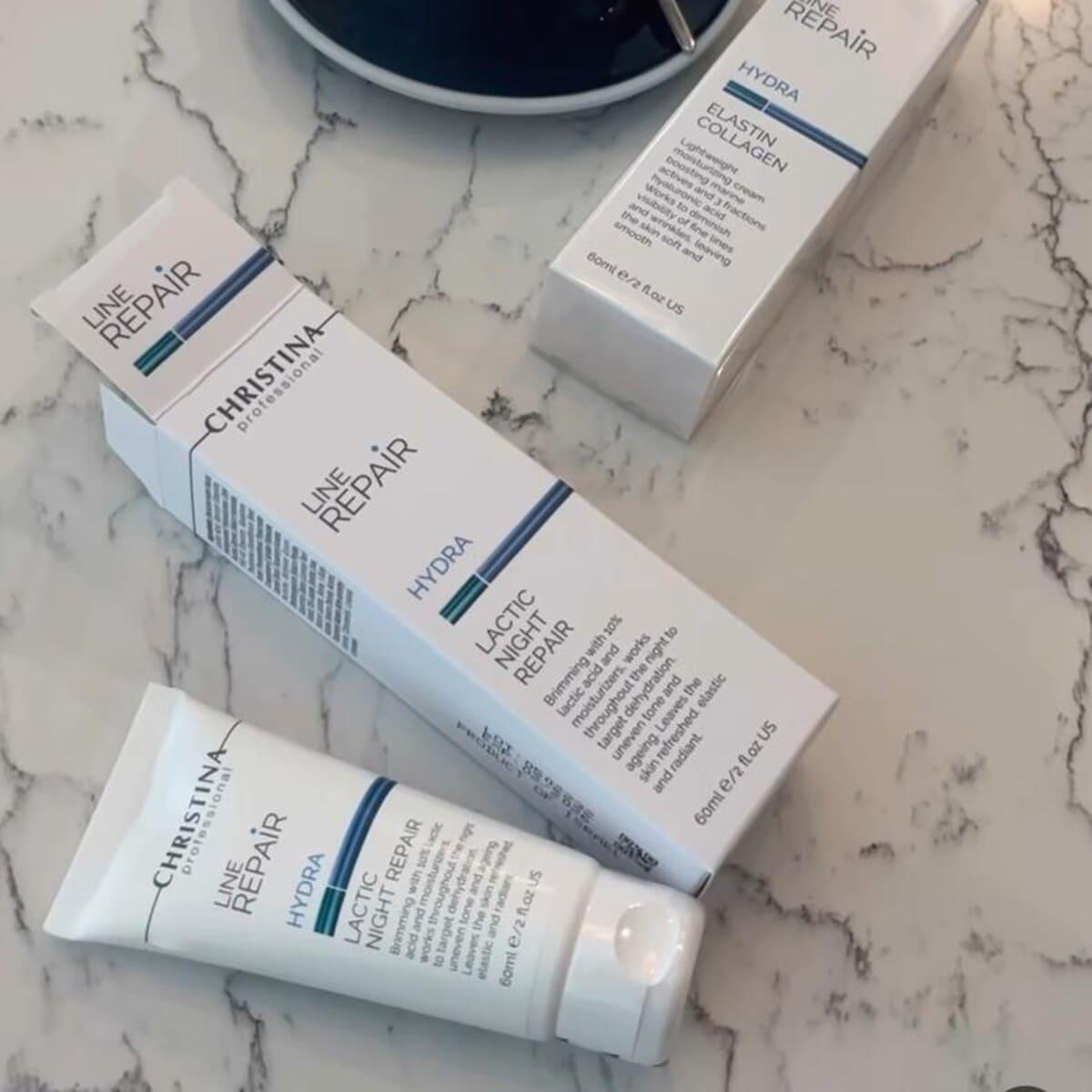 Крем для обличчя «Нічне відновлення» з молочною кислотою Christina Line Repair Hydra Lactic Night Repair, 60 мл