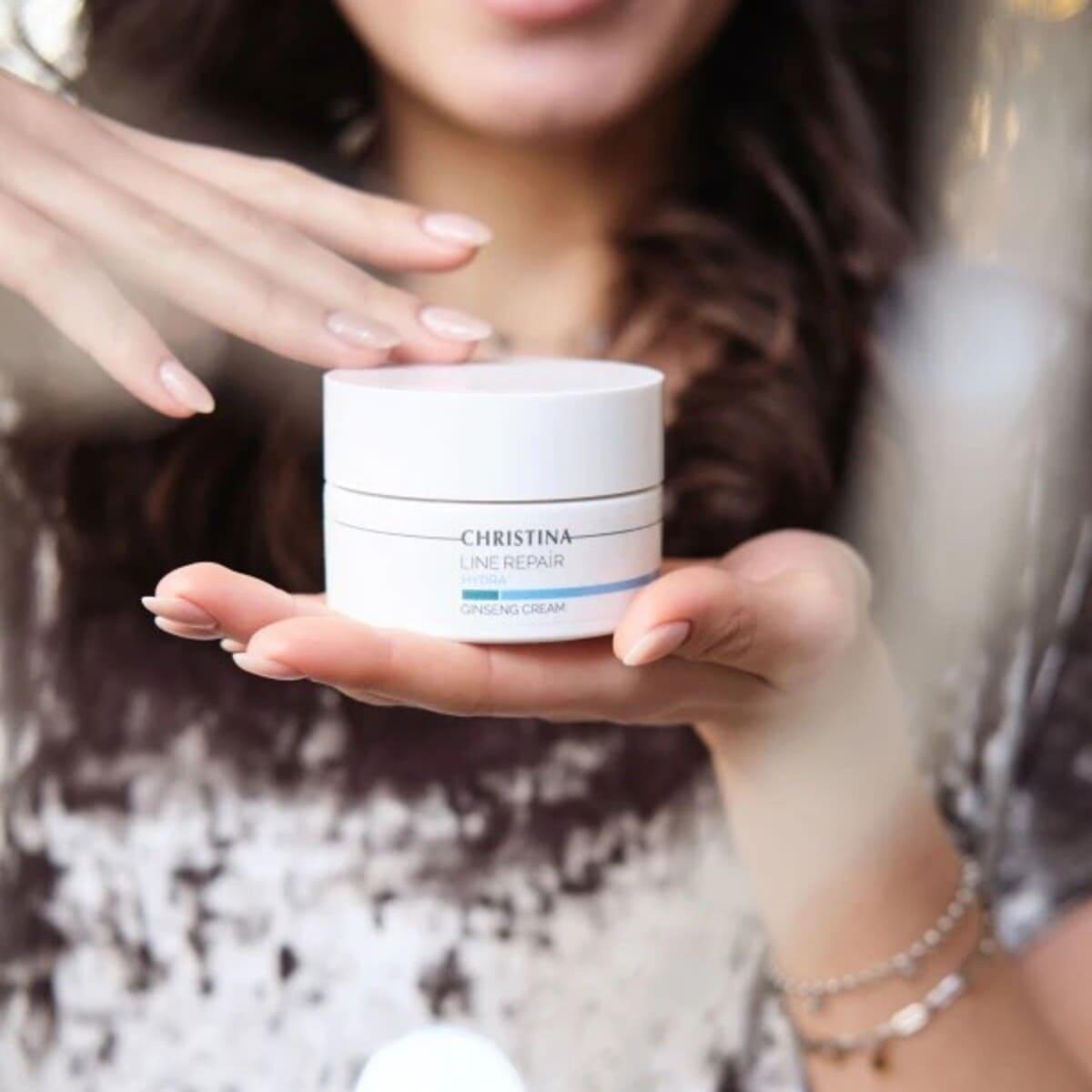 Крем для обличчя з екстрактом женьшеню Christina Line Repair Hydra Ginseng Cream, 50 мл