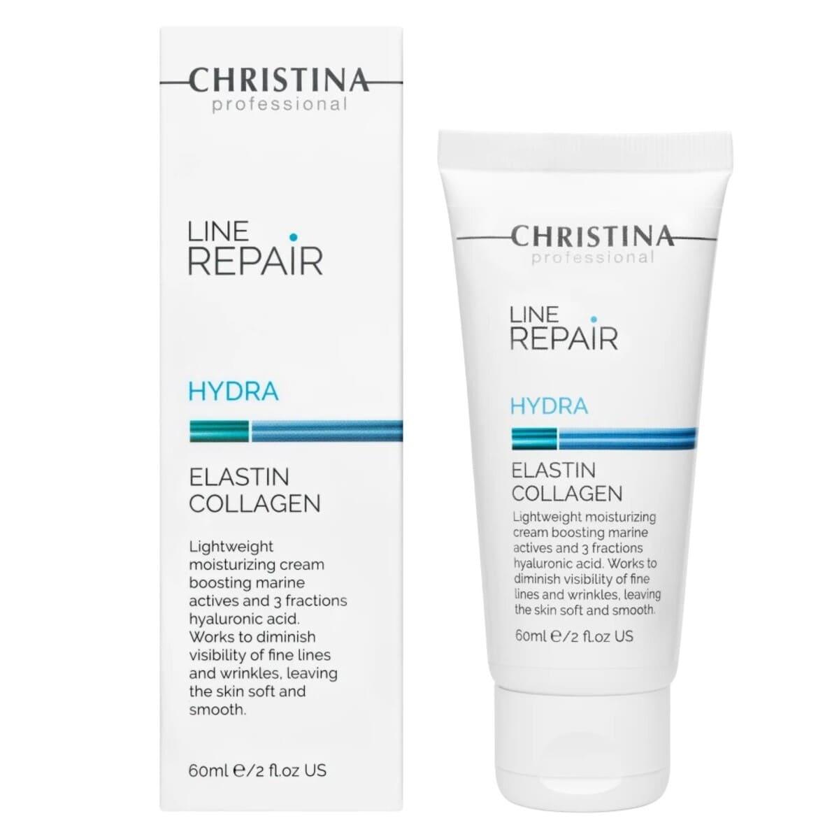 Зволожувальний крем для обличчя «Еластин і Колаген» Christina Line Repair Hydra Elastin Collagen, 60 мл