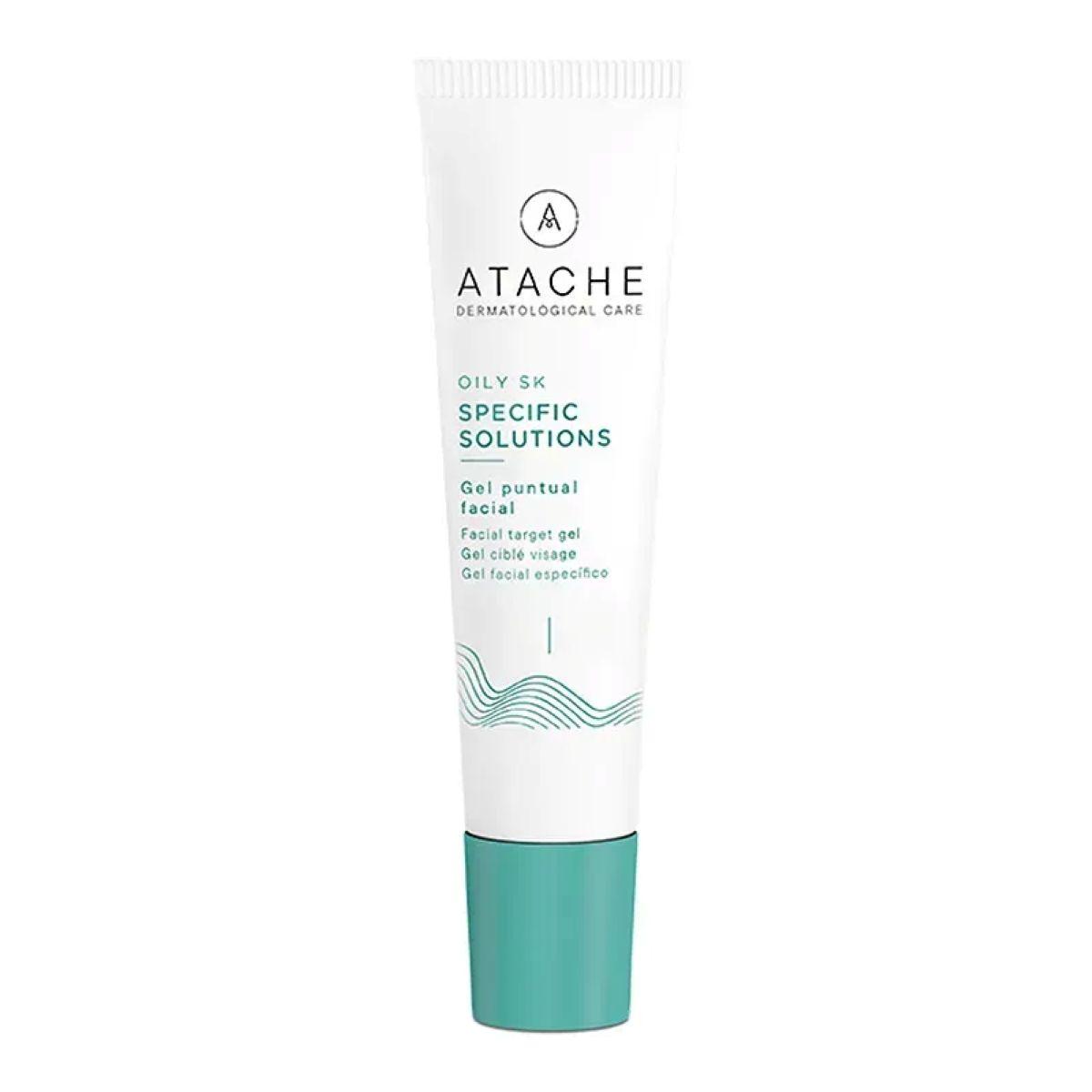 ATACHE Oily Skin Specific Solution - Гель локальної дії для боротьби з недосконалостями шкіри: висипання, сліди пост-акне, 15 мл ATACHE Oily Skin Specific Solution - Гель локальної дії для боротьби з недосконалостями шкіри: висипання, сліди пост-акне, 15 мл