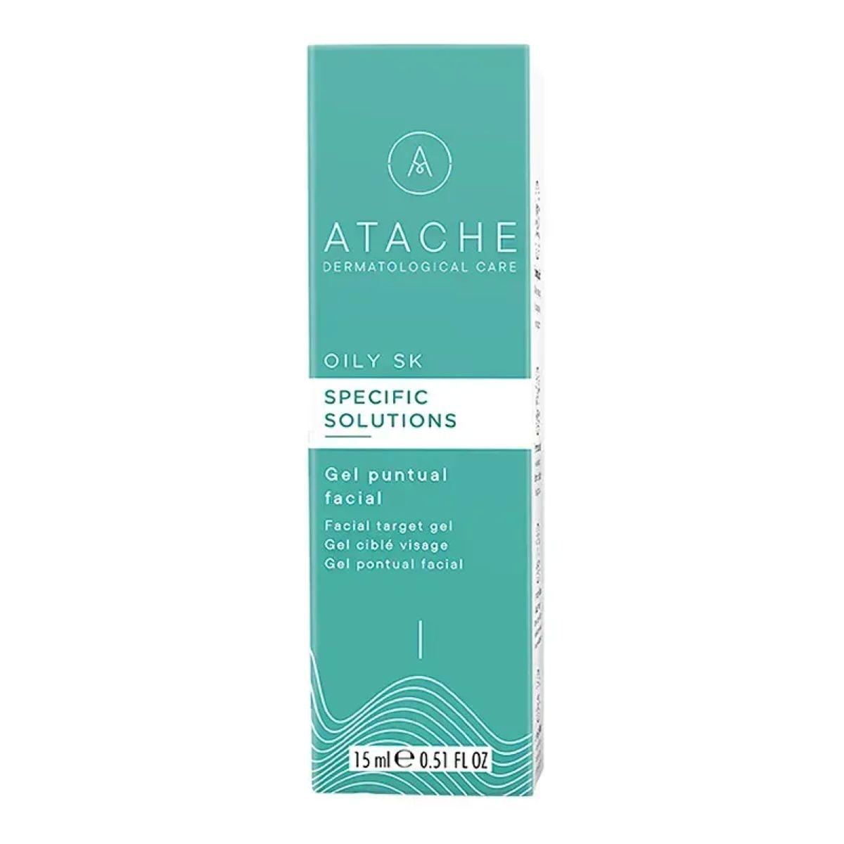 ATACHE Oily Skin Specific Solution - Гель локальної дії для боротьби з недосконалостями шкіри: висипання, сліди пост-акне, 15 мл ATACHE Oily Skin Specific Solution - Гель локальної дії для боротьби з недосконалостями шкіри: висипання, сліди пост-акне, 15 мл