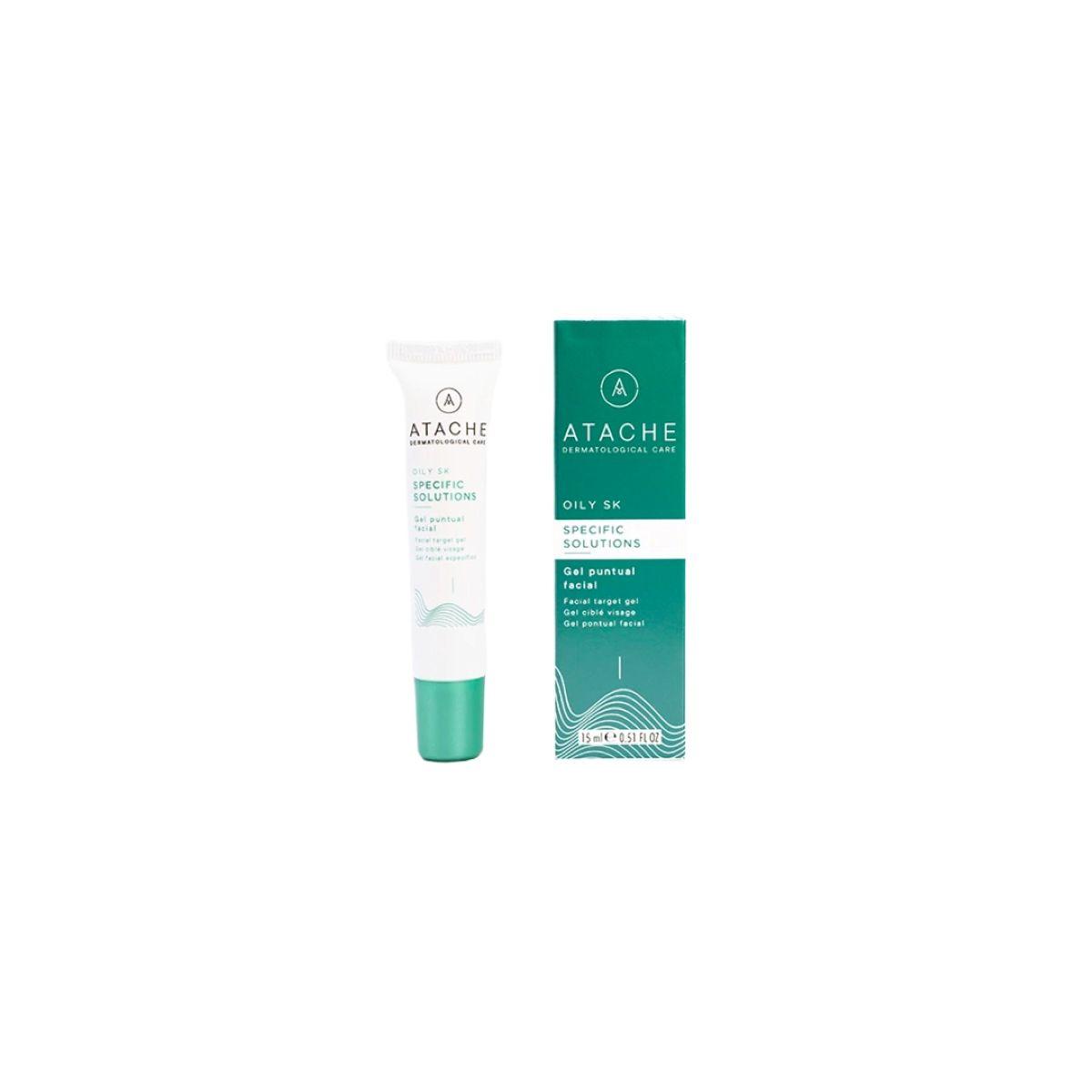 ATACHE Oily Skin Specific Solution - Гель локальної дії для боротьби з недосконалостями шкіри: висипання, сліди пост-акне, 15 мл ATACHE Oily Skin Specific Solution - Гель локальної дії для боротьби з недосконалостями шкіри: висипання, сліди пост-акне, 15 мл