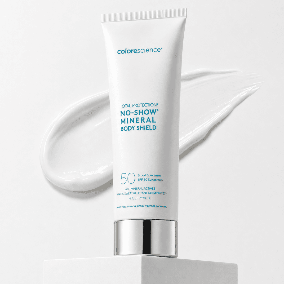 Прозорий мінеральний сонцезахисний флюїд для тіла Colorescience Sunforgettable Total ProtectionTM No-Show Body Shield SPF 50, 140 мл Прозорий мінеральний сонцезахисний флюїд для тіла Colorescience Sunforgettable Total ProtectionTM No-Show Body Shield SPF 50, 140 мл