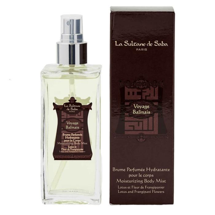 Парфумований спрей для тіла «Балі, лотос і франжипані» La Sultane de Saba Voyage Balinais Moisturizing Body Mist Lotus and Frangipani Flowers (Body Water Bali), 200 мл Парфумований спрей для тіла «Балі, лотос і франжипані» La Sultane de Saba Voyage Balinais Moisturizing Body Mist Lotus and Frangipani Flowers (Body Water Bali), 200 мл