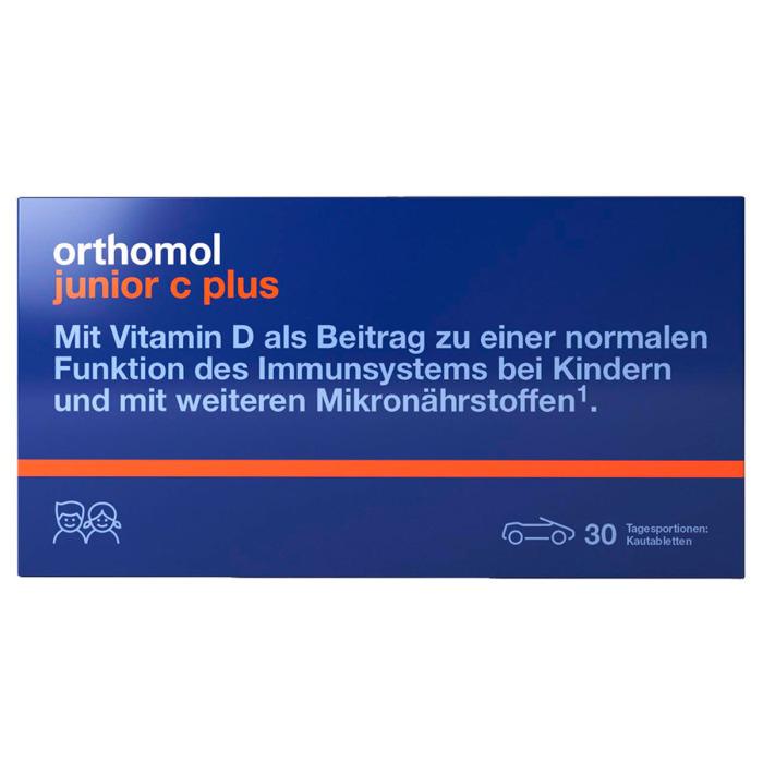 Вітамінно-мінеральний комплекс для підтримки імунітету у дітей та підлітків (жувальні машинки зі смаком мандарина-апельсина) Orthomol Junior C Plus, 30 днів Вітамінно-мінеральний комплекс для підтримки імунітету у дітей та підлітків (жувальні машинки зі смаком мандарина-апельсина) Orthomol Junior C Plus, 30 днів